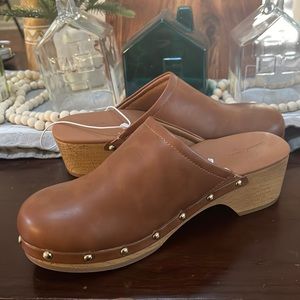 Indra mule block heel 2.5 inches